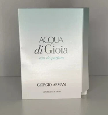 Giorgio Armani Acqua Di Gioia Eau de Parfum Muestra Spray Vial 0.04 oz/1.2 ml NUEVO Foto 1 de 2