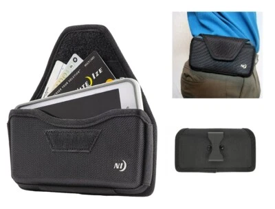 Rugged Hard Shell Holster Pouch Horizontal Fits LG V40 ThinQ Otterbox Case On NI - Image 1 of 4