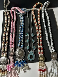 Lot Of 6(1 Squash)Southwestern Bead Necklaces Handmade Multicolor Very Detailed - Picture 1 of 10