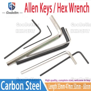 Carbon Steel Metric Allen Keys / Hex Wrench / Hexagon Key 0.9mm - 4mm All Sizes - Picture 1 of 6