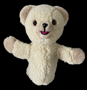 De colección Russ Acurrucado Tela Suavizante Marioneta Oso de Peluche Palanca de Peluche Bros 1986 Corea - Imagen 1 de 5