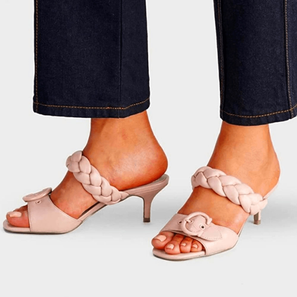 Clear Heels Dsevht Jelly Kitten Heel Sandals For Women Clear