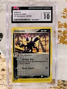 Umbreon 24/100 CGC 10 GEM MINT EX Sandsturm Rare Vintage 2003 Pokemon Karte - Bild 1 von 2