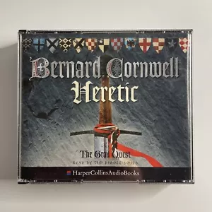 Heretic, Bernard Cornwell (2003) Audio Book Novel on CD, 5 Disc - Grail Quest #3 - Foto 1 di 8