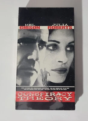 Conspiracy Theory  VHS  1997 (Mel Gibson, Julia Roberts) Mystery/Action  NOS - Image 1 of 3