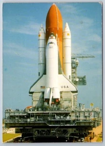 Space Shuttle Columbia, Launch Pad, Fourth Flight, 1982, Florida, NASA Postcard - Picture 1 of 2