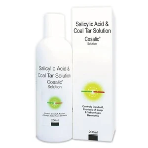 Cosalic Coal Tar & Salicylic Acid Solution Shampoo - (200ml/6.76oz). - Picture 1 of 4