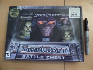 StarCraft Battle Chest w/ Strategy Guides (PC, 1998) Brand New - Sealed - Picture 1 of 4