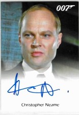 2017 James Bond Final Edition Autograph Christopher Neame in License to Kill