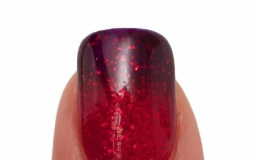 Lechat Dare To Wear Mood Polish No LED/UV light Needed - DWML13 - Scarlet Stars - Image 1 of 3