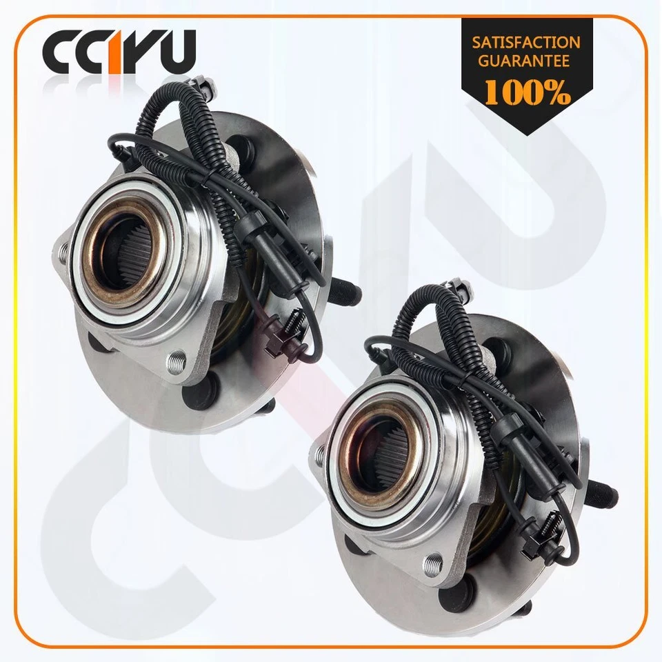 2 Front Wheel Bearing & Hub For 2006 2007 2008 2009 Dodge Ram 1500 W/ABS 5-Lugs Foto 1 de 4