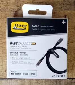 OtterBox 6ft Cable Lightn' to USB-C FASTCHARGE For iPhone/iPad/iPod - Picture 1 of 3