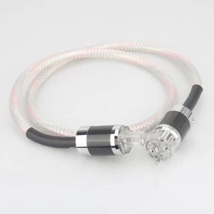 Cable de cobre puro OCC de 3 cables de 12 AWG con enchufe de EE. UU./UE Cable de fuente de alimentación de audio HiFi - Imagen 1 de 8