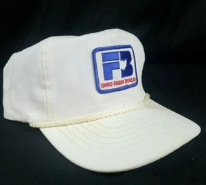Vintage Ohio Farm Bureau Hat Beat Up Distressed Dirty Trucker Cap - Picture 1 of 9