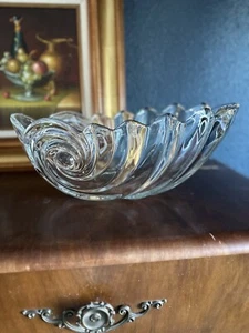 Mikasa Clearwater Crystal Ocean Wave Nautilus Buffet Schale Germany Glasschale - Bild 1 von 14