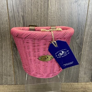 Nantucket Bike Basket Co. Gull Bike Basket - Pink - Willow NWT - Bild 1 von 7