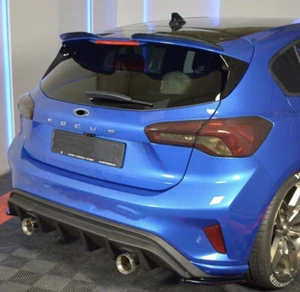 Alerón Ford Focus ST ST Line MK4 MK4.5 negro brillante extensión labio trasero 2 piezas - Imagen 1 de 6