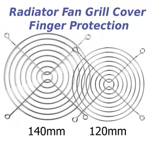 PC Radiator Fan Grill 140mm or 120mm Cover Finger Protection - Picture 1 of 1