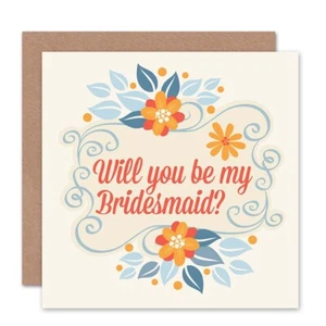 Willst Du Meine Hochzeitsbrautjungfer Sein? Hochzeitskarte - Bild 1 von 4