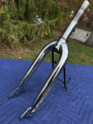 Horquilla cónica Haro 1996 sin rosca Cr-Mo Old Mid School BMX con tapa de vástago ano rojo Foto 1 de 4