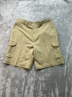 Tommy Bahama Pantalones Cortos Carga Para Hombres 36 Beige 100% Seda Relajarse Papá Chicos Informal Playa Foto 1 de 4