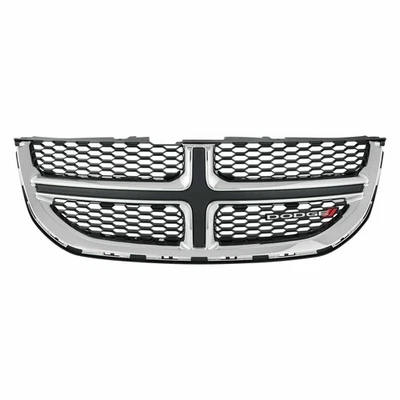 New Front Bumper Upper Grille For 2011-2020 Dodge Grand Caravan Chrome CH1200342 - Imagem 1 de 4