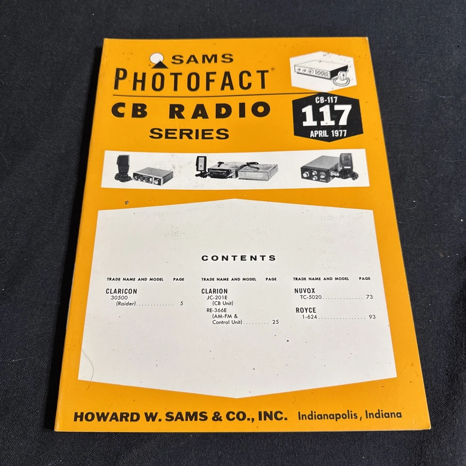 SAMS Photofact CB Radio Series Manual CB 117 April 1977 - Image 1 of 1