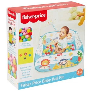 Fisher-Price Baby Ball Pit Included 25 Play Balls Ideal Gift For Kids - Picture 1 of 7