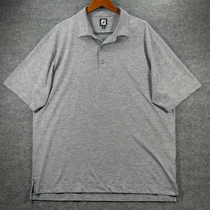 Camisa polo de golf FootJoy brezo a rayas Lyle para hombre XXL negra/blanca SS informal - Imagen 1 de 11
