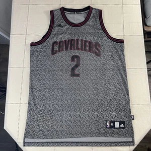 Kyrie Irving Cleveland Cavaliers Uomo XL Adidas Maglia Alternativa Grigio Nero - Foto 1 di 13