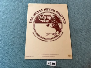 SUPER DA COLLEZIONE GRATEFUL DEAD LA MUSICA NON SI È MAI FERMATA SPARTITI NM-4530 - Foto 1 di 4