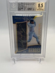 2015 immaculate Baseball Immaculate Heroes Patch Auto Bo Jackson/5 SSP 🔥❤️ - Picture 1 of 2
