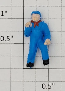 American Flyer PA13A445 Light Blue Rubber Smitty Walking Brakeman Figure - Picture 1 of 2