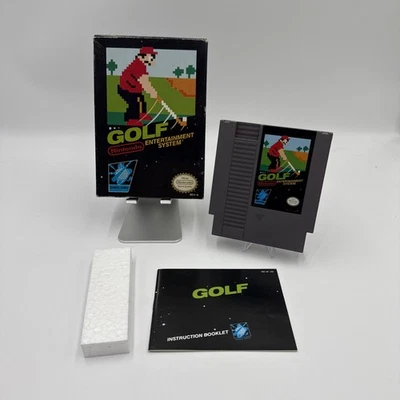 Golf (Nintendo NES, 1985) Black Box W/box And Manual - Image 1 of 4