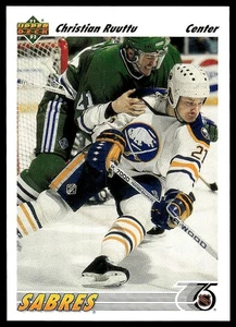 Christian Ruuttu 1991-92 cubierta superior #104 - Imagen 1 de 2