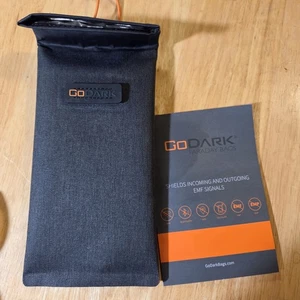 GoDark Faraday Bag for Phones, Charcoal, FPB01 Carrying Bag GPS/EMF/EMP Shield - Picture 1 of 9