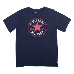 CONVERSE Boys T-Shirt Blue Crew Neck XL - Picture 1 of 6