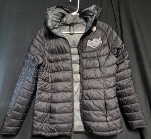 StormTech Puffer coat Black Winter  Hooded  Size Med Honey Baked Detroit hockey  - Picture 1 of 8