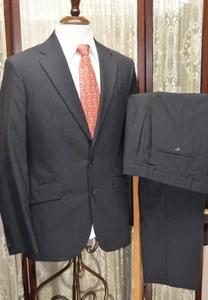 USA Joseph Abboud 38 R Slim Super 110s wool gray stripe soft shouler suit *w7j4 - Picture 1 of 19