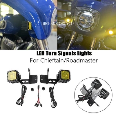 Luz de circulación LED delantera para Indian Roadmaster Dark Horse 2020-2025 Foto 1 de 4