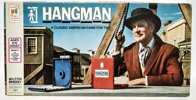Original HANGMAN - Juego de Mesa Milton Bradley - Completo - De Colección 1976 Foto 1 de 4