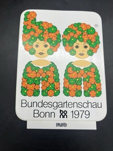 Deutschland Bonn 1979 Bundesgartenschau 5,5 Zoll Gartenschau Souvenir Sticker - Bild 1 von 4
