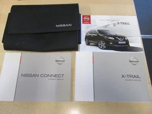 NISSAN X TRAIL HANDBOOK OWNERS MANUAL WALLET 2013-2017 ,sat nav  print 2015 - Picture 1 of 1