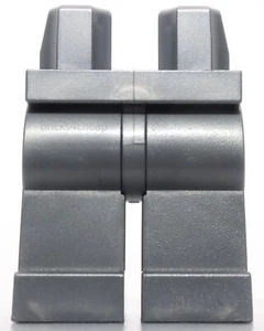Minifigura plana de plata LEGO caderas y piernas lisas monocromáticas - Imagen 1 de 1