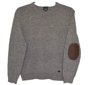 Suéter HENRY COTTON'S Mezcla Lana Parche en el Codo Gris Talla M/L - Imagen 1 de 7