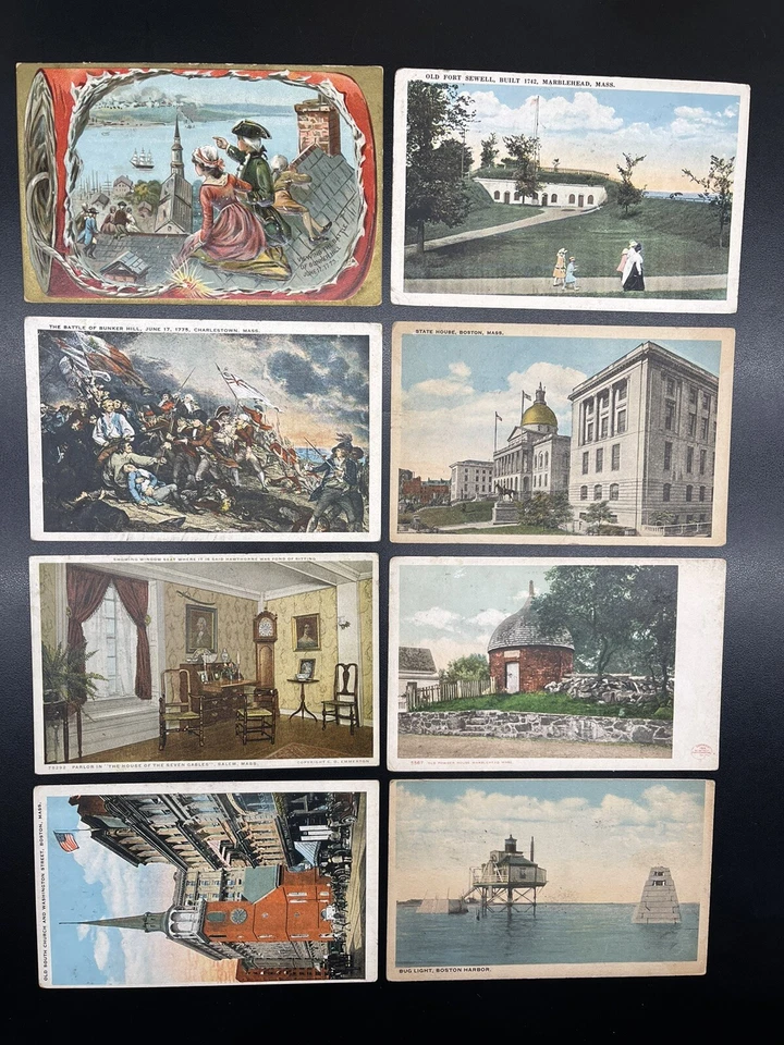 8-Vintage Post Card Lot. FDC. All Dated Jun 17 1959 Boston Mass. #1030 & #1034. - Image 1 of 2