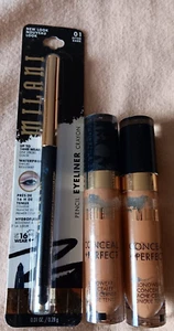 Milani Cool Sand Conceal + Perfect Concealer After Dark Waterproof Eyeliner Lot - Picture 1 of 3