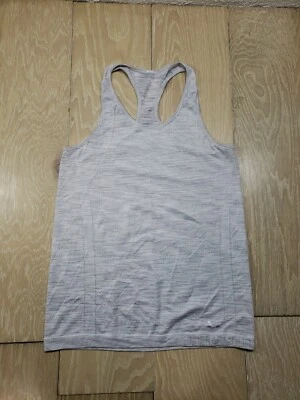 Camiseta sin mangas Under Armour para mujer rosa gris ajustada Threadborne Racerback Performance Foto 1 de 4