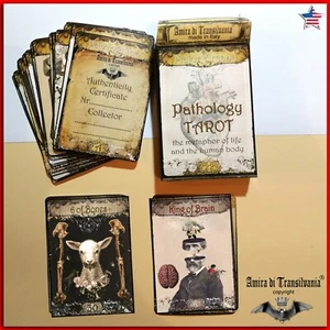 pathology art tarot cards deck guide book wicca oracle rare minor arcana vintage - Picture 1 of 12