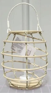 Lantern w/ Battery Powered Tea Light Candle Hanging or Free Standing Set Of 5 - Picture 1 of 1